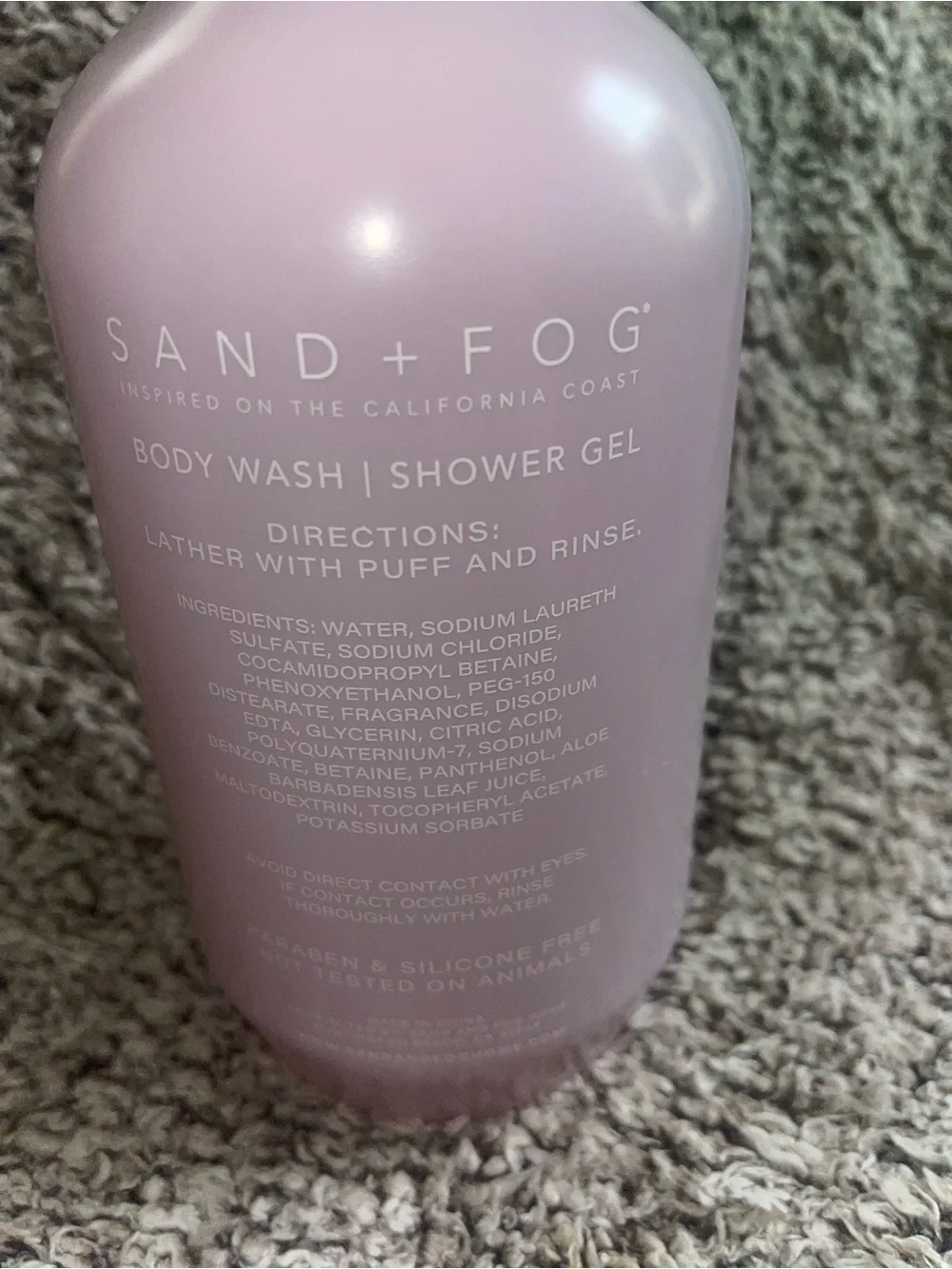 Sand + Fog Lavender Vanilla Body Wash in Soft Pink